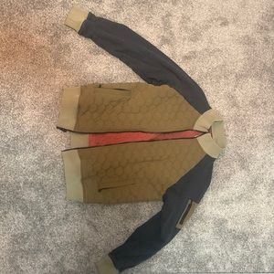 Carbon2Cobalt Tan Bomber Jacket Size Medium